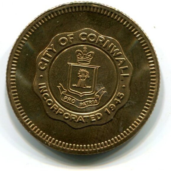 1984 Canada City of Cornwall Royal Visit Commemorative Medal (b318-9) - Picture 2 of 2